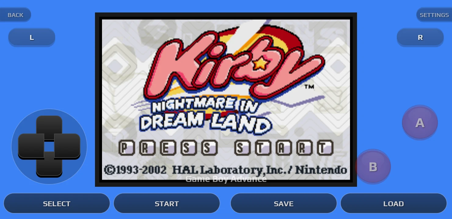Gemu: GB, GBC, GBA Emulator screenshot