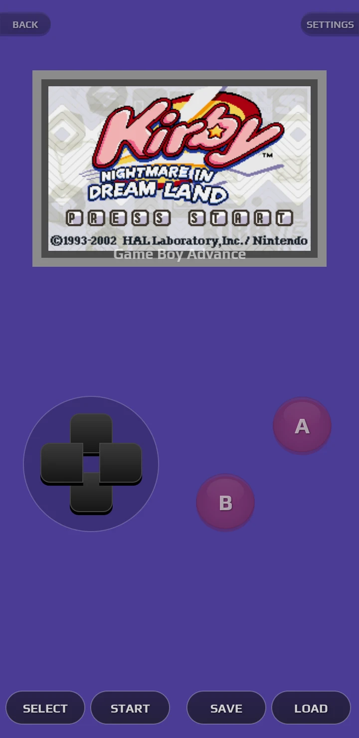 Gemu: GB, GBC, GBA Emulator screenshot